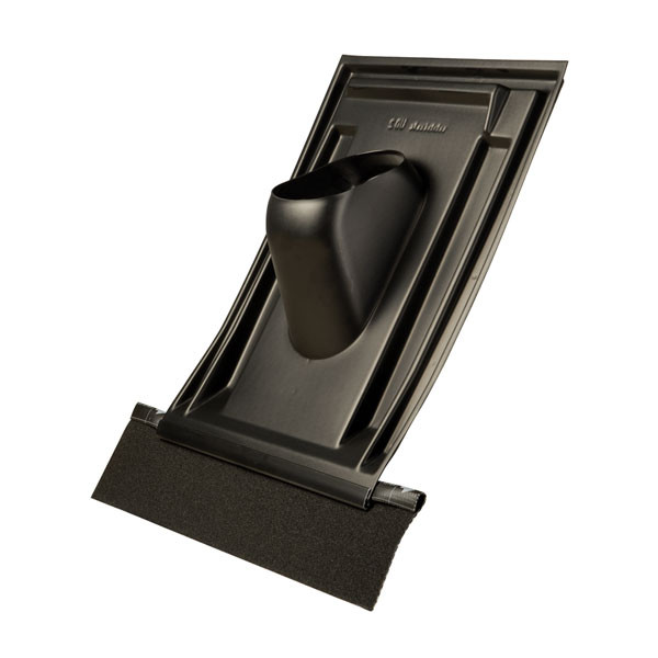 Solin de toiture noir 35° à 55° D160 mm Ubiflex 888097 UBBINK