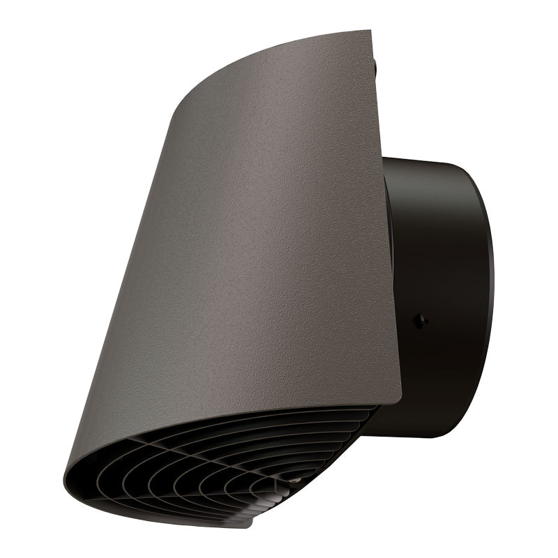 Sortie murale horizontal D180 noir gris Contego 188842 UBBINK