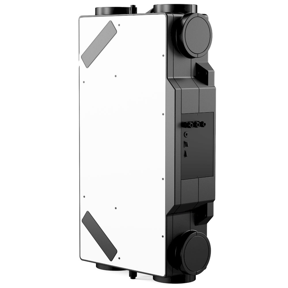 VMC double flux à échangeur thermique GENIUS 350 avec pré-chauffage, servitude gauche GENIUS350GPC VMC Double flux Ekkoair