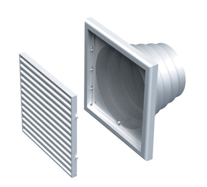 GPA 186x186 ALDES Grille plastique carrée 11001503