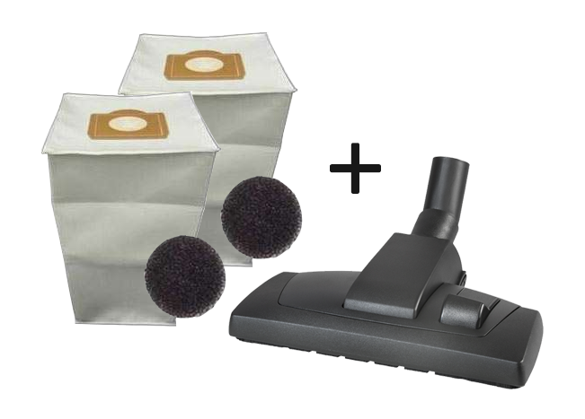 Pack 2 sacs aspirateur + Brosse tous sols pour aspiration centralisée ALDES AXPIR  BLUE  BOOSTY  DOOBLE  CONFORT  ENERGY  FAMILY  C CLEANER C BOOSTER  POWER 11070084+11070337