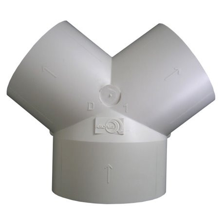 Culotte de dérivation PVC diam 80/80-80 - S&P UNELVENT - 867680 - 3411450069078