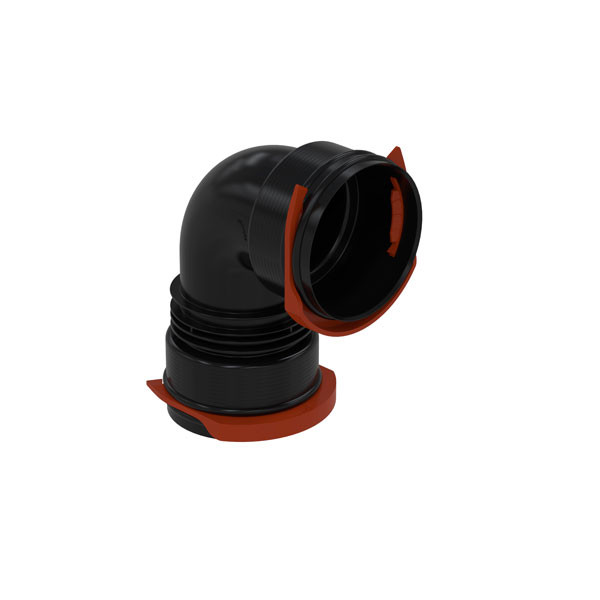 Coude PE 90° pour ComfoTube 90 - ZEHNDER COMFOSYSTEMS - 990322153 - 7640138034862