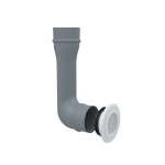 Bouche Plastique Ronde Ajustable ⌀80 Manchon Coude 