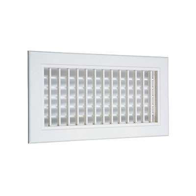Grille de soufflage ABS Montage mural Couleur blanche BBG 400X150 Atlantic 535994