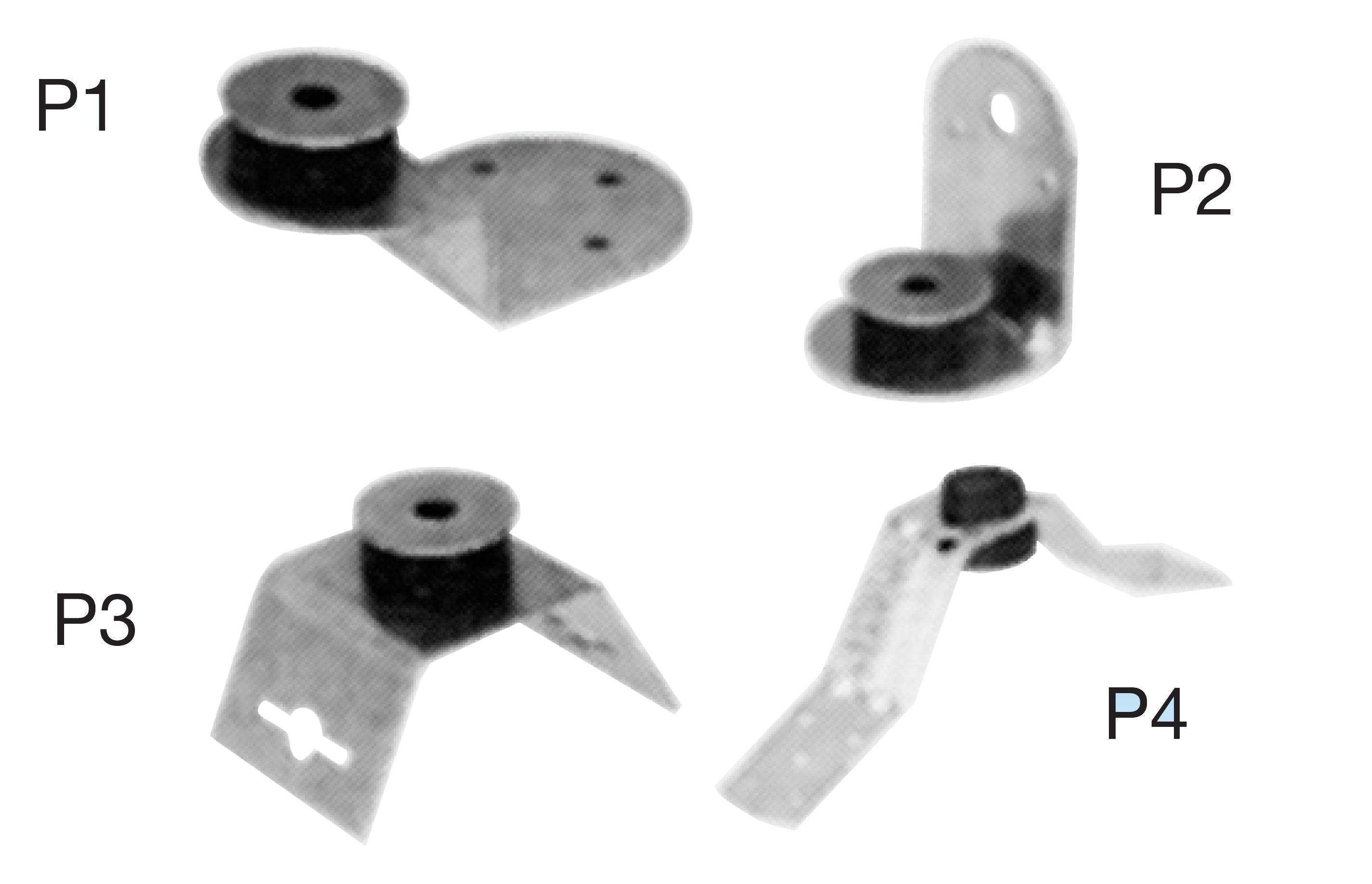 Pattes de fixation (x4) 