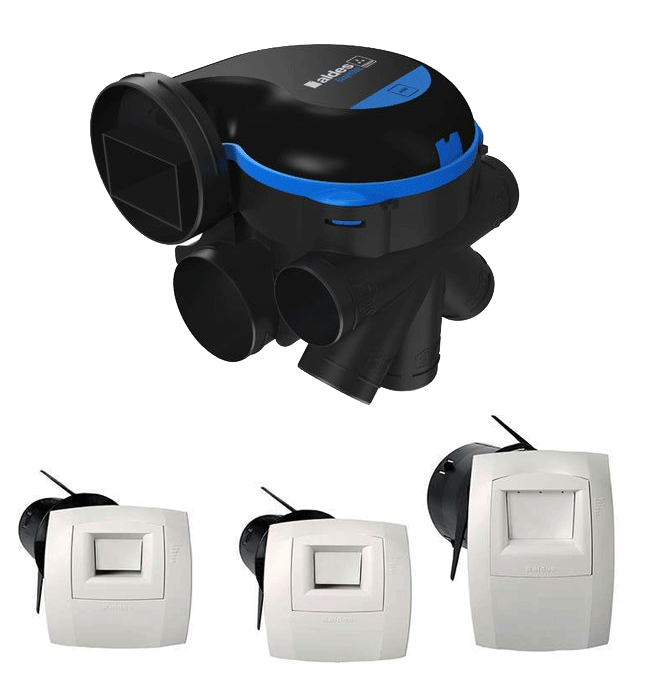 Kit VMC simple flux hygroréglable EasyHOME HYGRO PREMIUM MW Cord Aldes 11033036