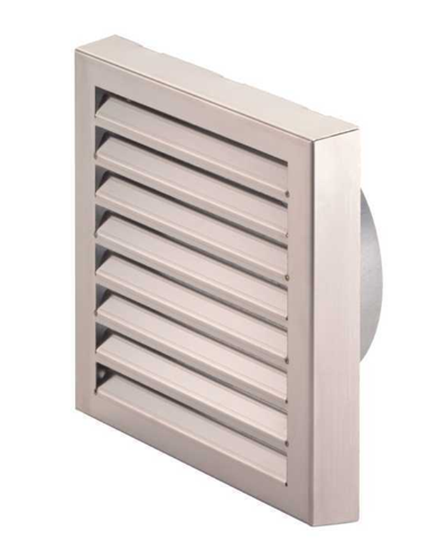 Grille inox 330x330mm DN200 - ZEHNDER COMFOSYSTEMS - 990430585 - 7640138034824