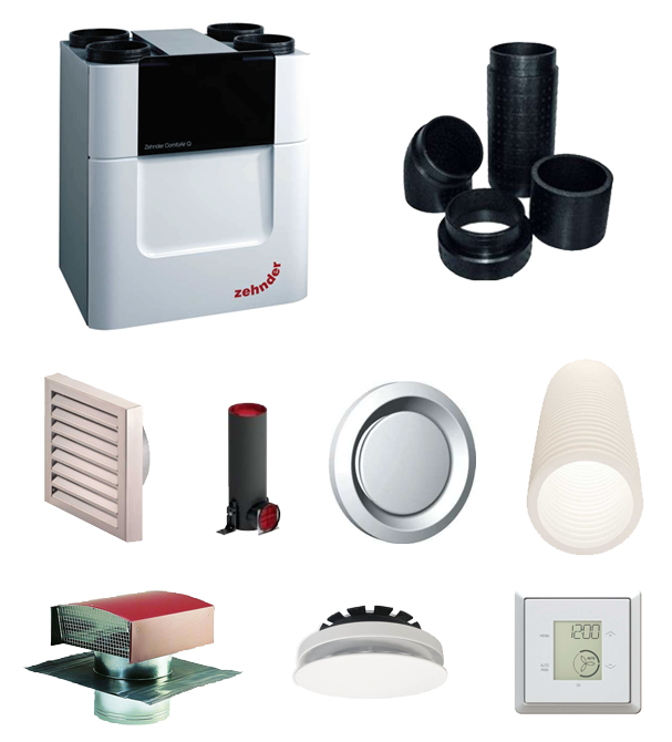ComfoAir 350 intégral kit personnalisable zehnder