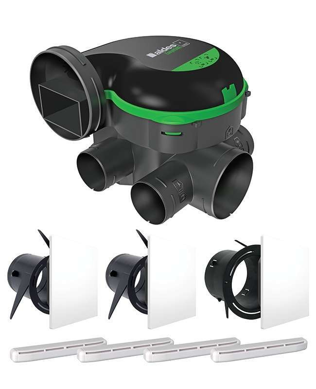Kit VMC simple flux autoréglable EASYHOME PUREAIR CLASSIC Aldes 11033056