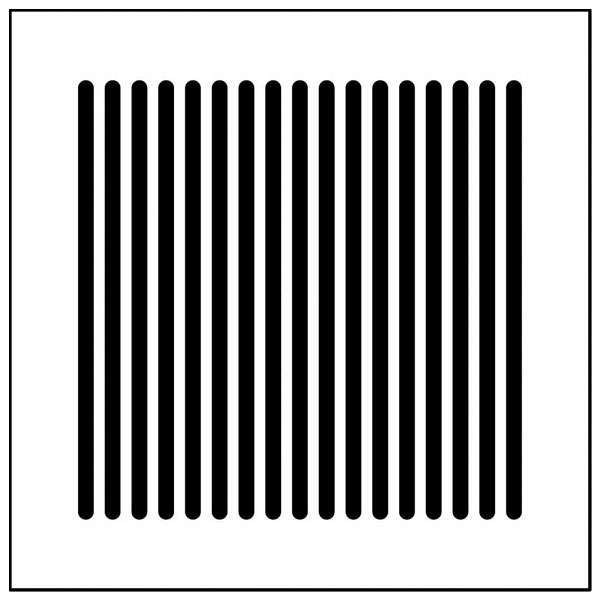 XD75 PURO - Plaque de recouvrement grille 170x170, diamètre 125mm