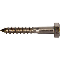Vis à bois à tête hexagonale A4 inoxydable, 10 x 70mm pour TRA-WIK®-PU