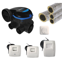 KIT EASYHOME HYGRO PREMIUM MW avec bouton poussoir pour bouche cuisine et gaines