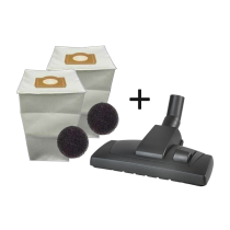 Pack 2 sacs aspirateur + Brosse tous sols pour aspiration centralisée ALDES AXPIR  BLUE  BOOSTY  DOOBLE  CONFORT  ENERGY  FAMILY  C CLEANER C BOOSTER  POWER 11070084+11070337