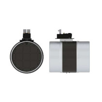 Registre motorisé double vérins RM2VT Ø 125 12/24V Anjos 1291