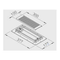 Gille de sol inox 300x100 3878 helios