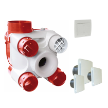Kit DECO DHU K avec bouches et interrupteur 2 positions pour grande vitesse cuisine