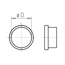 10 Bouchons femelles pour conduit FRS⌀63 9330 helios