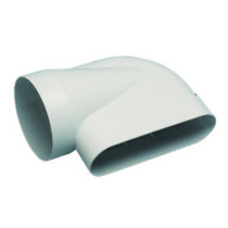 Coude horizontal 90° pour conduit ⌀125