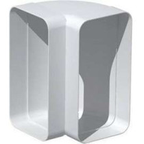 Coude vertical rectangulaire 90° 55x220 