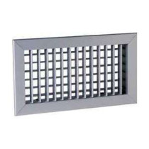 Grille de soufflage double déflexion à ailettes réglables. Couleur blanche SC 102 D F3 400X200 Aldes 11050070