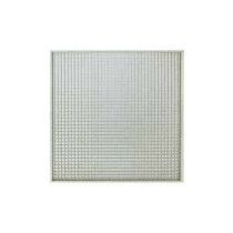 Grille de reprise avec filtre intégré et plénum à piquage axial Ø 200. Montage plafond modulaire. Couleur blanche GRMC-FP/F D 200 Atlantic 529336