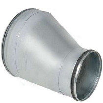 Réduction conique excentrée galva - RCE ⌀250/125 + joints - ALDES - 11098553 - 3542280985532