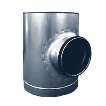 Té Souche insonorisé Galva D200/D125 à joints ECONONAME TSOUINSGAL90D200/D125J