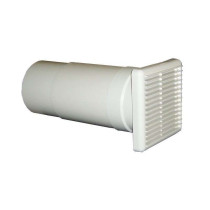 Traversée de mur téléscopique avec grille 