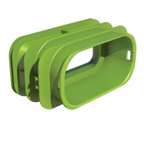 AE35SC Air excellent Adaptateur semi-circulaire D50 x 100 mm / 60 x 130 mm 188389 UBBINK