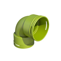 Coude 90° D75 Optiflex PRO 11095908 ALDES
