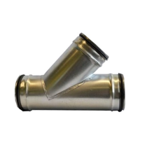 Y à 45° DN160/160/160 joint - ZEHNDER COMFOSYSTEMS - 990326301 - 7640138036767