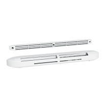 Entrée d’air hygroréglable acoustique compacte + grille - EHC 5/45+G-34 NO - ATLANTIC - 526611 - 3416085266113