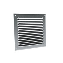 Grilles à auvents en aluminium brut GA AL 210 x 210 - 6806 ANJOS