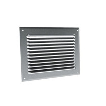 Grilles à auvents en aluminium brut GA AL 140 x 50 - 6820 ANJOS