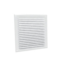 Grilles à auvents en aluminium prélaqué blanc GA BL 165 x 165 GAM - 6714 ANJOS