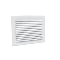 Grilles à auvents en aluminium prélaqué blanc GA BL 200 x 100 - 6730 ANJOS