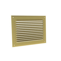 Grilles à auvents en aluminium prélaqué doré GA DO 290 x 75 - 8027 ANJOS