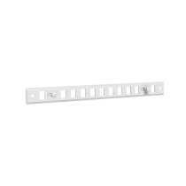 Grille obturable aluminium prélaqué blanc 300 x 30, pose sur entaille 250 x 15