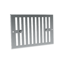 Grille obturable aluminium brut 245 x 170