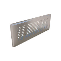 Grille rectangulaire inox D350x130 Optiflex PRO 11095951 ALDES