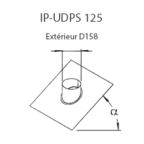 Sortie pour toiture inclinée ip udps 125 helios