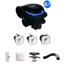 Pack personnalisable VMC simple flux hygroréglable EasyHOME HYGRO + BDH Aldes