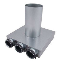 Plénum long 90° Indomo pour bouche Ø125
