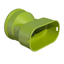 Raccord caisson de distribution pour conduit oblong D100x50 Optiflex PRO 11095941 ALDES