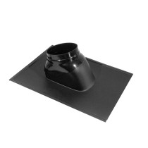 Solin de toiture 35 à 55° ardoise polyéthylène noir D110/160mm 290091 UBBINK
