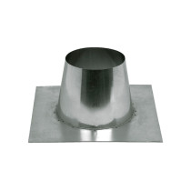 Solin de toiture plat 0 à 10° inox plomb naturel D80/130mm 186231 UBBINK