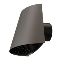 Sortie murale horizontal D125 noir Contego 188844 UBBINK