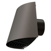 Sortie murale horizontal D160 noir Contego 188843 UBBINK