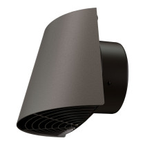Sortie murale horizontal D180 noir gris Contego 188842 UBBINK